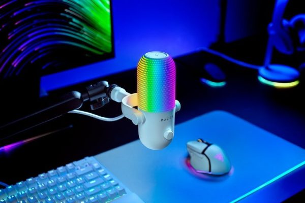 Microfono Razer Seiren V3 Chroma Rgb Usb White Edition - Image 2