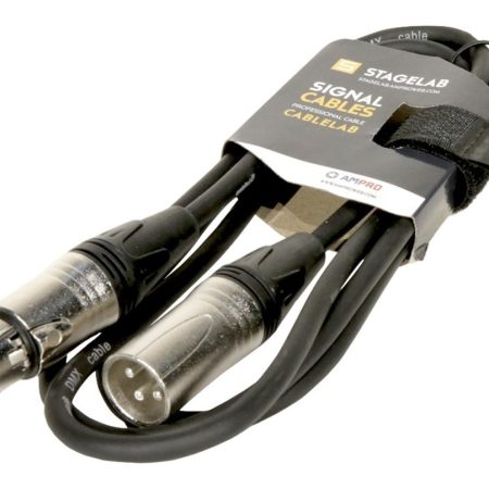 Cable Dmx 1.5m Xlr Macho Hembra Ampro Stagelab Xlr-dmx-1.5m