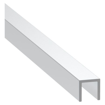 Perfil Tipo U 3.6m Interior 9.55mm Aluminio Penn Elcom 3172