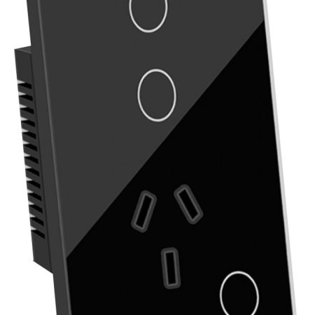 Tomacorriente + 2 Teclas Hunnox Tactil Smart Google Alexa