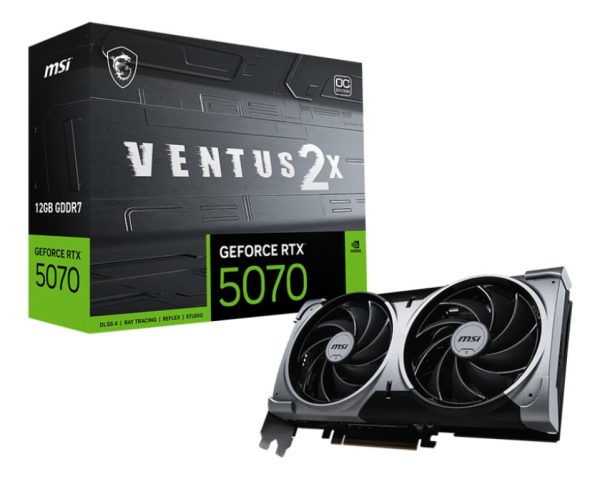 Placa De Video Msi Rtx 5070 Ventus 2x 12gb Gddr7 Pcie 5.0