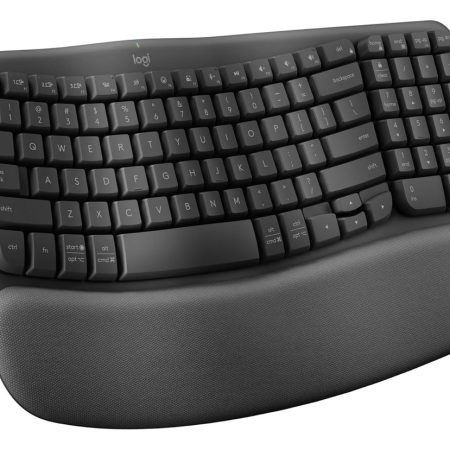 Teclado Inalambrico Logitech Wireless Wave Keys Ergo Español Negro
