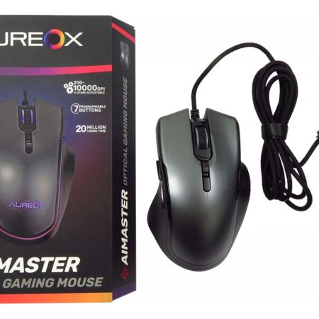 Mouse Gamer Aureox Aimaster Gm600 10000dpi 7 Botones