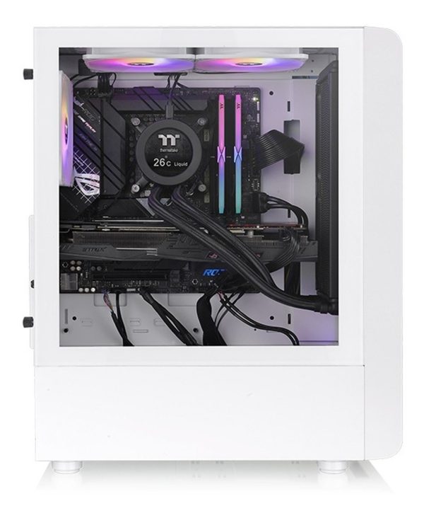 Gabinete Gamer Thermaltake S200 Tg Snow Argb Mid Tower - Image 4