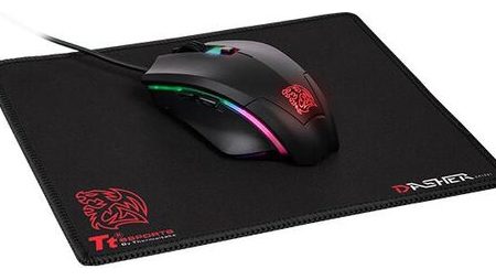 Mouse Tt Talon Elit Rgb 5000dpi Mouse Pad Dasher Mini Black