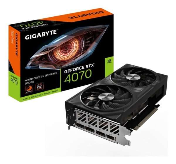 Placa De Video Gigabyte Rtx 4070 Windforce 2x Oc 12gb