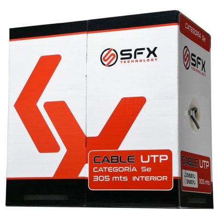 Bobina De Cable Utp Sfx Cat5 305m Para Interior 305 Metros