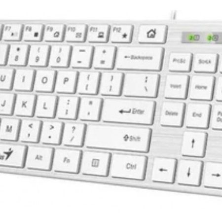 Teclado Genius Slimstar 126 Blanco Usb 1.4m Cable Usb