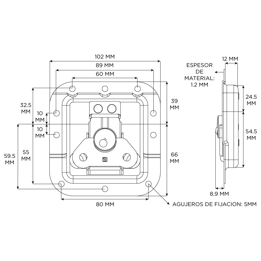 Kit Para Rack Y Anvil Adam Hall Ahkit1 Herrajes De Embutir - Image 5