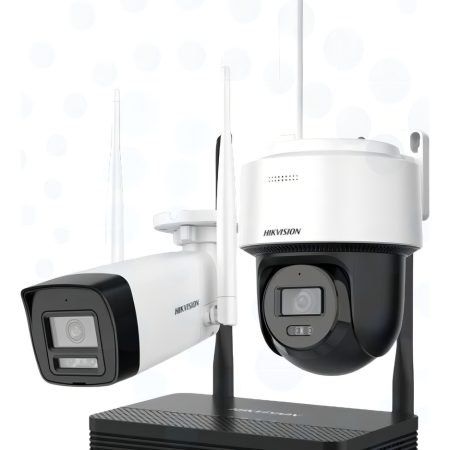 Kit Nvs + 2 Camaras Ip Wifi Hikvision 4mp Easy Link Exterior