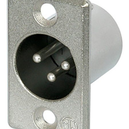 Ficha Xlr Macho Chasis Panel Neutrik Nc3mp