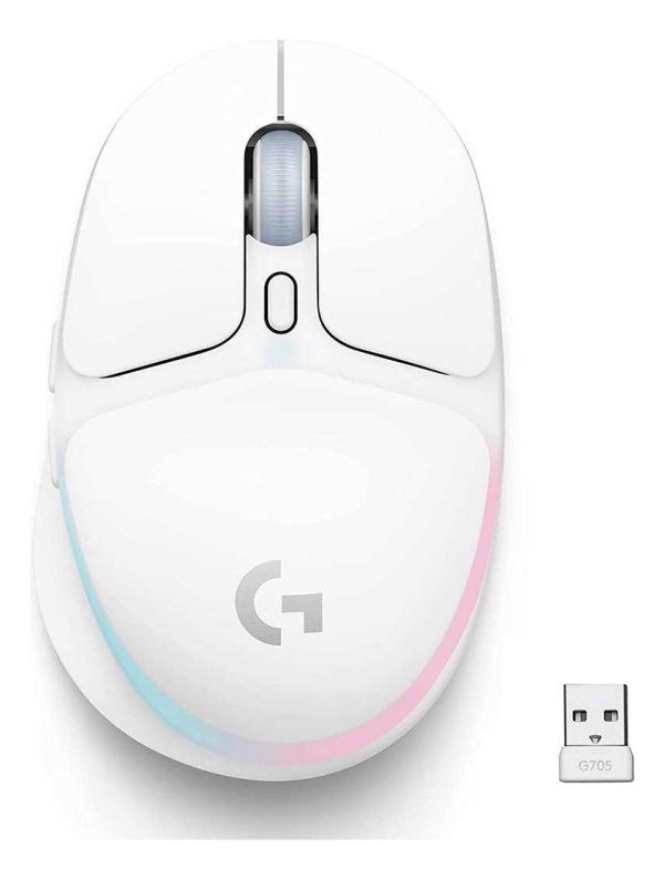 Mouse Gamer Inalambrico Logitech G705 Aurora White Bt Usb
