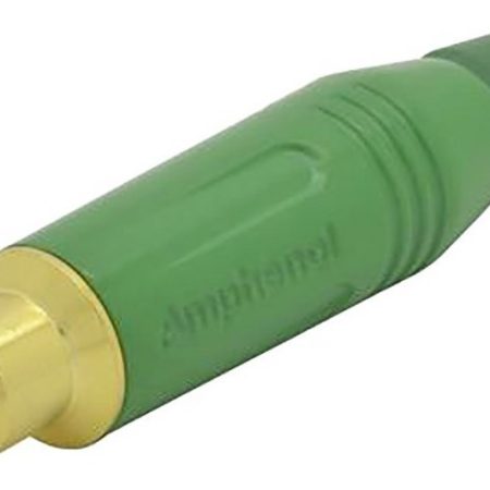 Ficha Rca Hembra Cable Verde Amphenol Acjr-grn