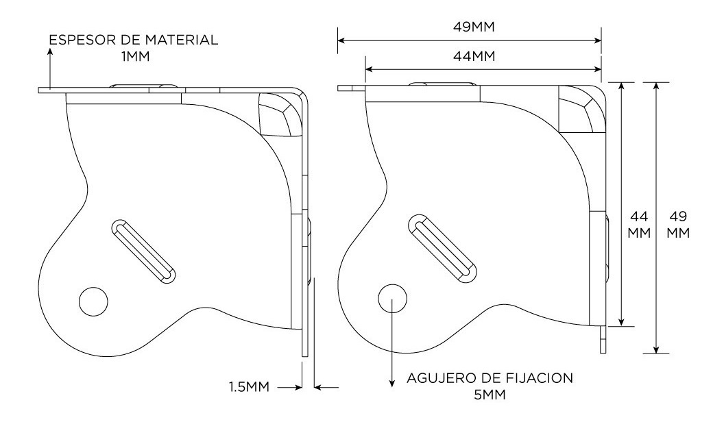 Kit Para Rack Y Anvil Adam Hall Ahkit8 Herrajes De Exterior - Image 4