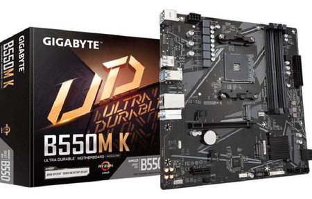 Mother Gigabyte B550m-k Ddr4 Am4 3ra 4ta 5ta Gen