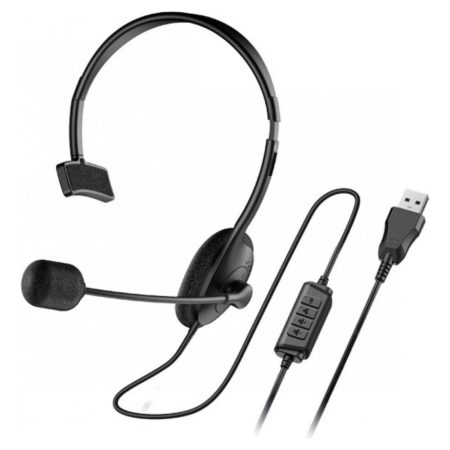 Auricular Genius Hs-100u Single Ear Usb Headset C/ Microfono