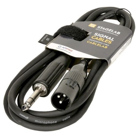 Cable Plug 6.3 A Xlr Macho 2m Ampro Stagelab Plgs-xlr2m