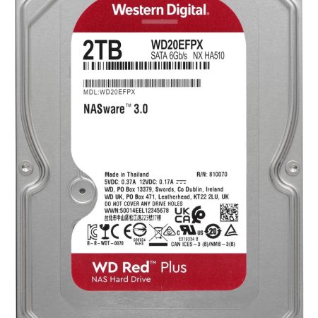 Disco Rigido Wd Red Plus 2tb 64mb 5640rpm Sata