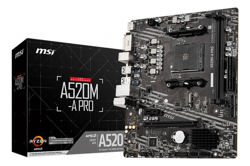Mother Msi A520m-a Pro Ddr4 Am4 3ra 4ta 5ta Gen