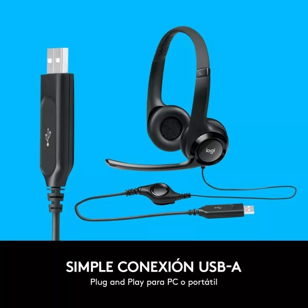 Auricular Con Microfono Logitech H390 Usb 981-000014 - Image 5