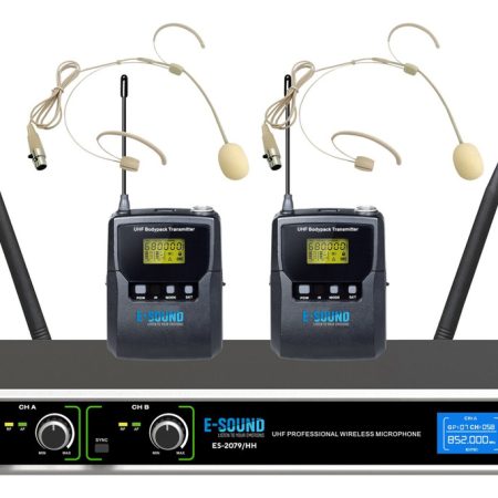Microfono Inalambrico Uhf Doble Vincha E-sound Es-2079/hh