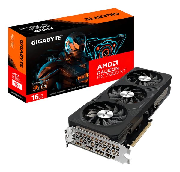Placa De Video Gigabyte Radeon Rx 7600 Xt Gaming Oc 16gb