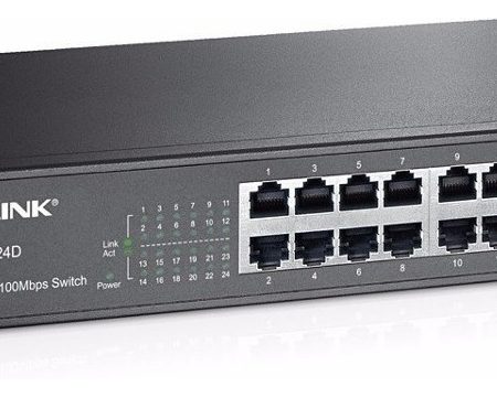 Switch Tp-link Tl-sf1024d 24 Puertos 10/100 Mbps Desktop