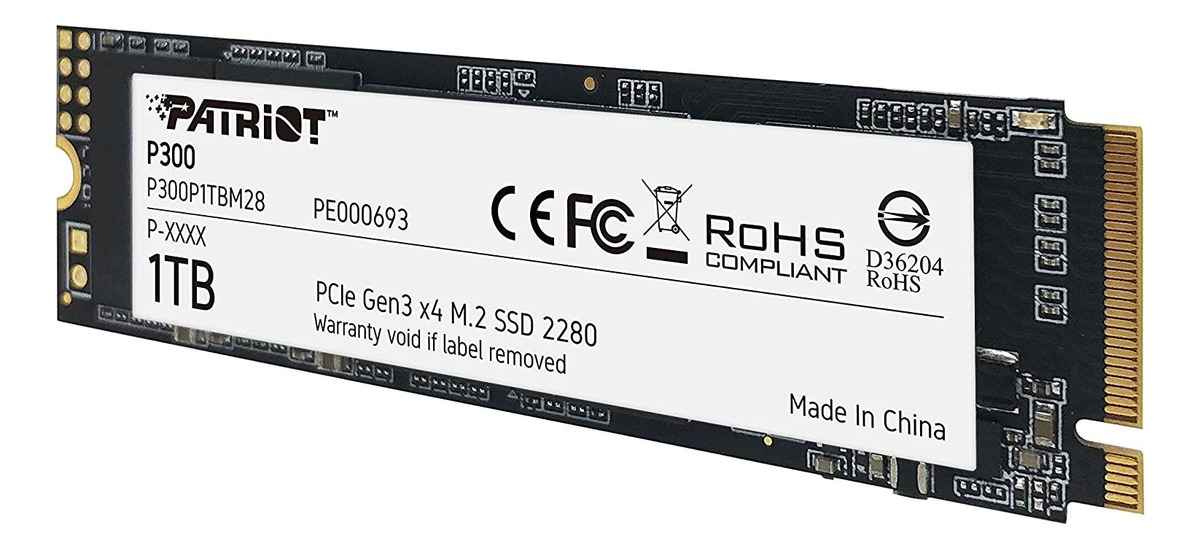 Disco Solido Ssd Patriot P300 1tb M2 Nvme 2280 Pci-e 3.0 - Image 2