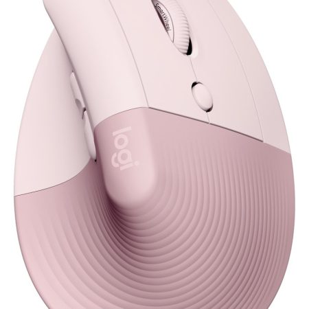 Mouse Vertical Inalámbrico Logitech Lift Ergo Rosa