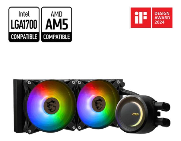Watercooler Msi Mag Coreliquid E240 Rgb 200w Cooler Cpu - Image 3