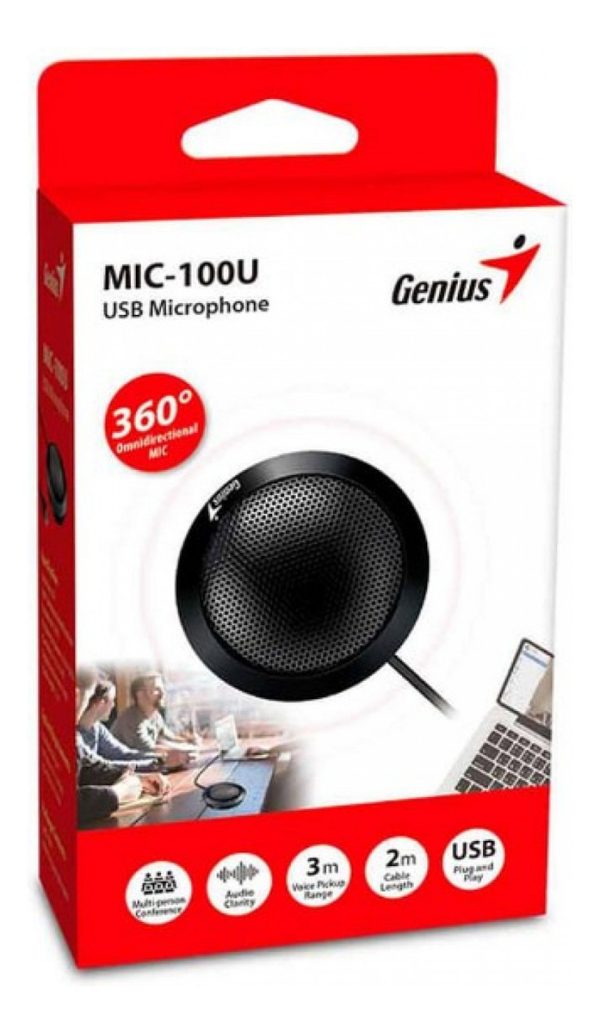 Microfono De Conferencia Genius Mic-100u Usb Cable 2m - Image 3