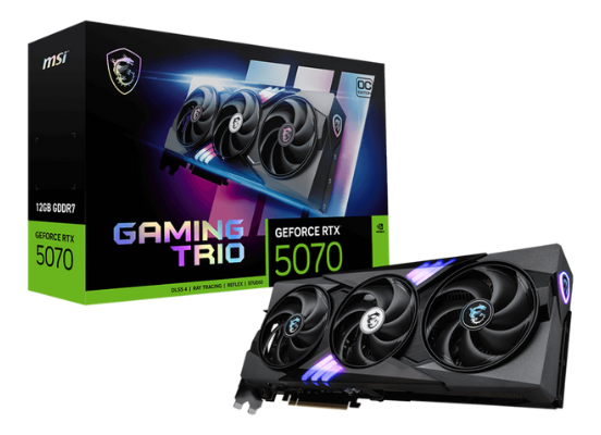 Placa De Video Msi Rtx 5070 Gaming Trio Oc 12gb Pcie 5.0