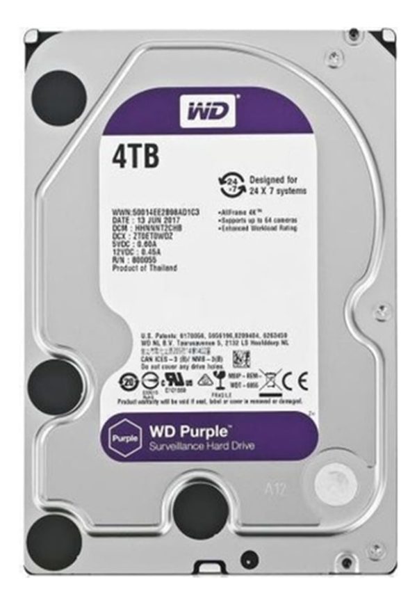 Disco Rigido Wd Purple 4tb Sata 3 256mb 5400rpm Wd43purz - Image 2