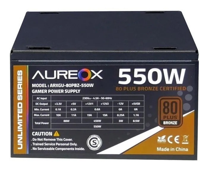 Fuente Gamer Aureox Arxgu-80pbz-550w 550w Pci-e 80+ Bronce - Image 3
