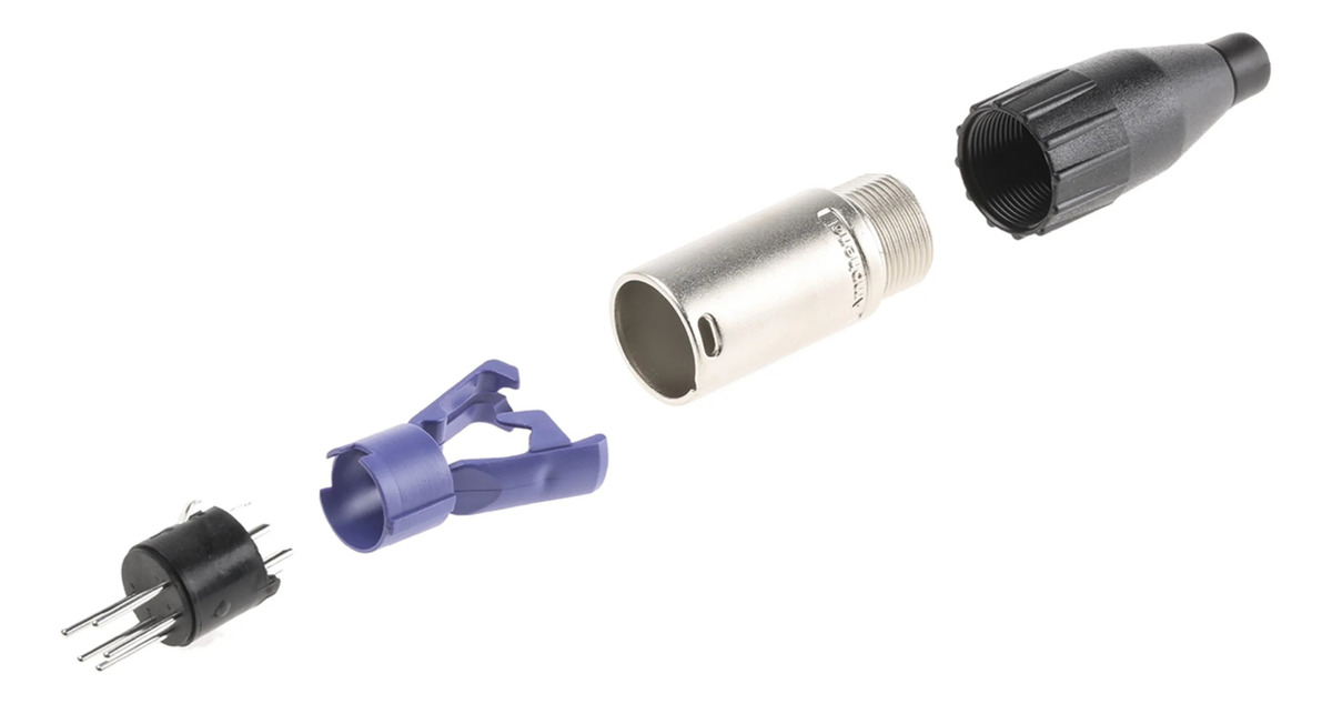 Ficha Xlr Macho Cable Verde Amphenol Ac3mm-grn - Image 4