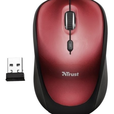 Mouse Inalambrico Trust Yvi Eco Red Usb 1600dpi
