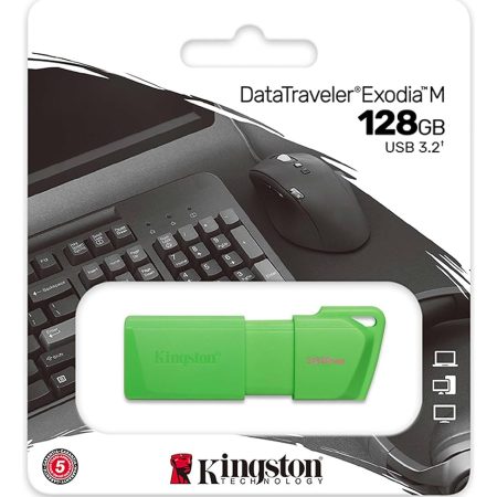 Pen Drive Kingston 128gb Usb 3.2 Neon Green Kc-u2l128-7LG