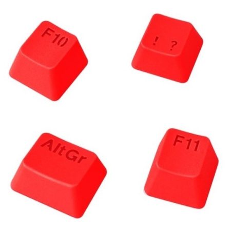 Kit 108 Keycaps Teclado Mecanico Rojo Nisuta Nskbgz108
