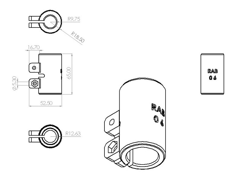 Reductor 25mm A 20mm Rep Microfono Mxp Rab Redtor-0006 - Image 2