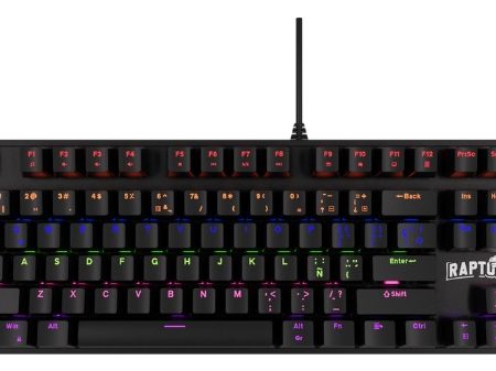 Teclado Raptor Fireclaw M87 Mecanico Rgb Sw Red Outemu