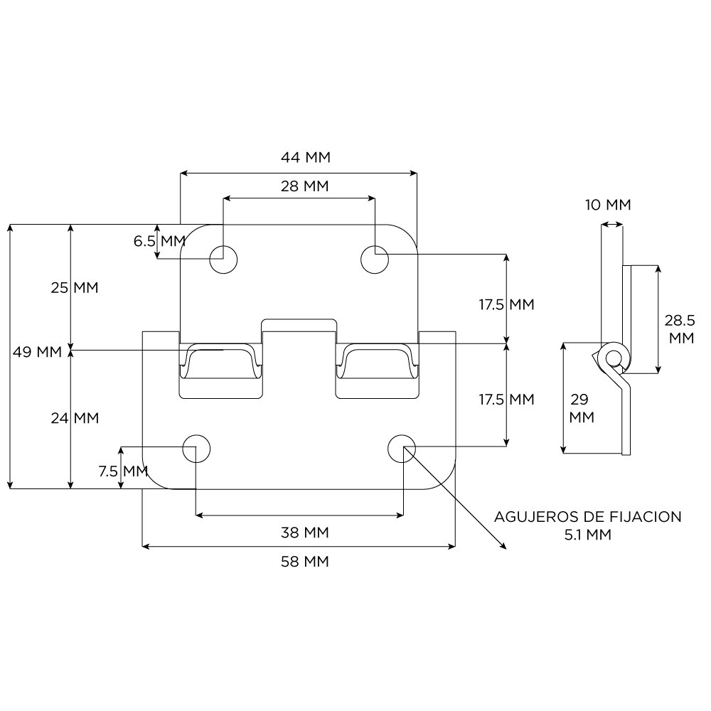 Kit Para Rack Y Anvil Adam Hall Ahkit1 Herrajes De Embutir - Image 2
