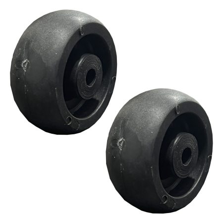 Kit X 2 Rueda Goma Rodamiento Valija Viaje 50x25 Mm Rab 523n