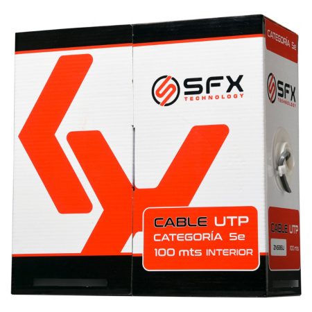 Bobina De Cable Utp Sfx Cat5 100m Interior Rollo Red Rj45
