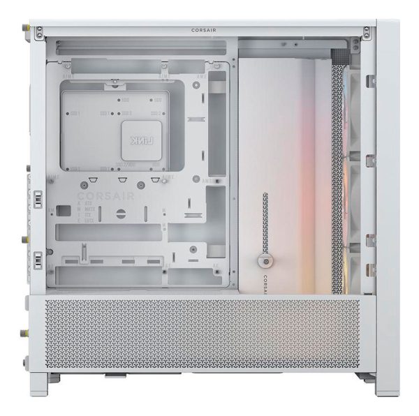 Gabinete Corsair Frame 4000d Rs Vidrio Fan Argb X3 Blanco - Image 5