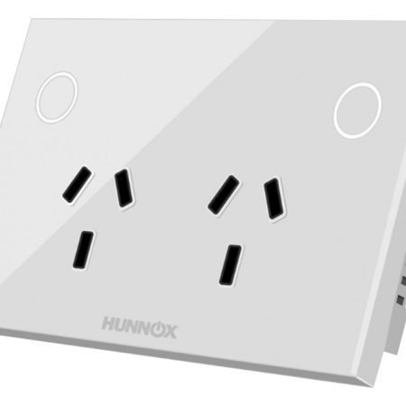 Tomacorriente Doble Hunnox Smart Tactil Smart Google Alexa