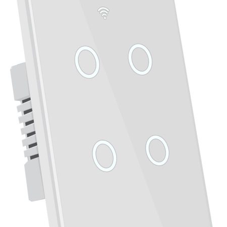 Tecla Hunnox Smart Tactil 4 Canales Smart Google Alexa