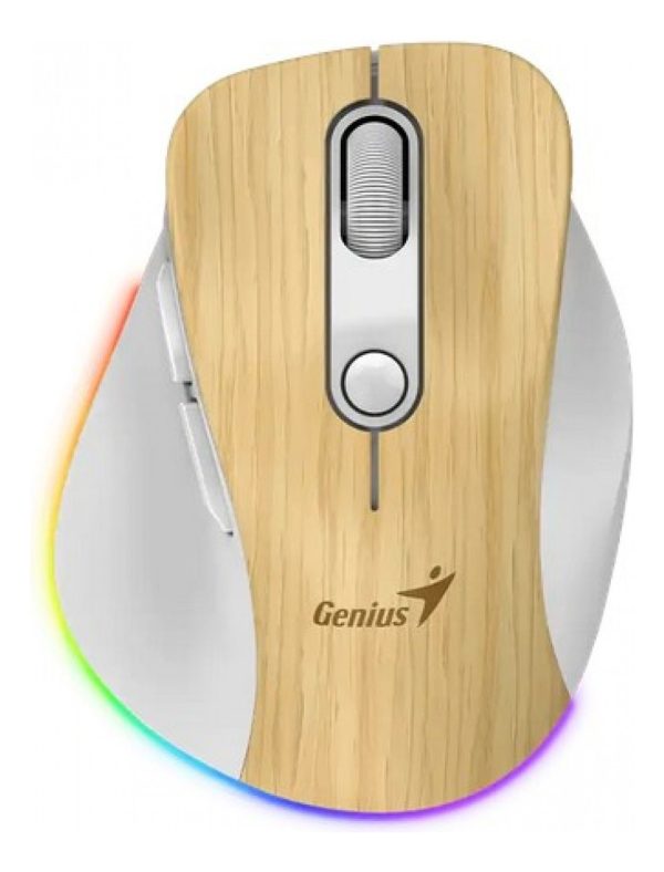 Mouse Inalambrico Genius Rs2 Ergo 9000s Pro Pine Wood - Image 4