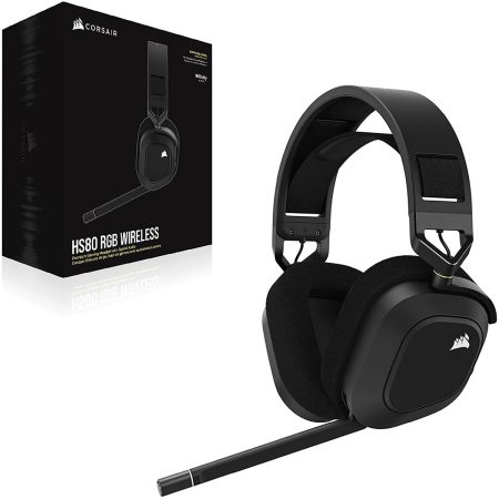 Auricular Gamer Inalambrico Corsair Hs80 Rgb Spatial Audio