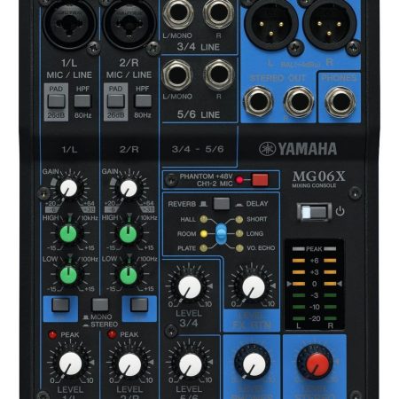 Consola Yamaha Mg06x Mixer De Mesa 6 Canales Efectos