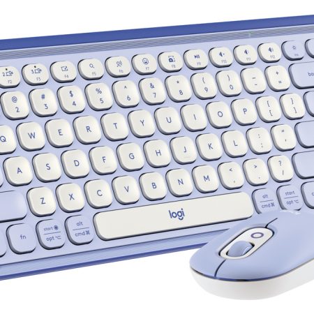 Teclado + Mouse Logitech Pop Icon Lila 920-013054